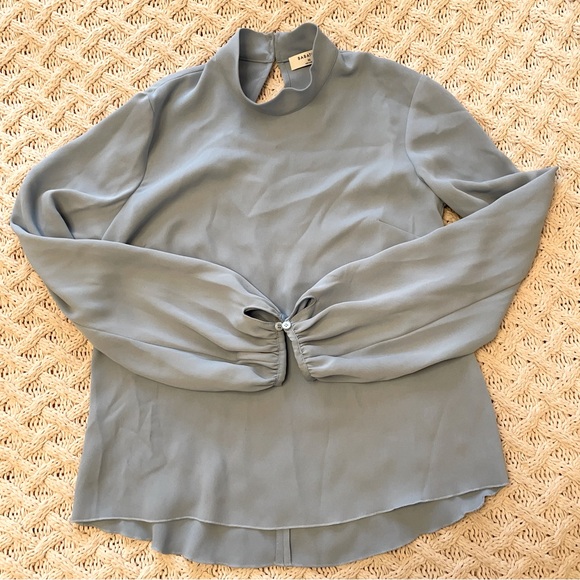 Babaton Long Sleeve Blue Top - Picture 1 of 3